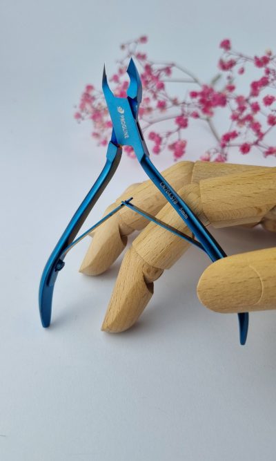 [C10] Cążki do skórek niebieskie matowe 5mm