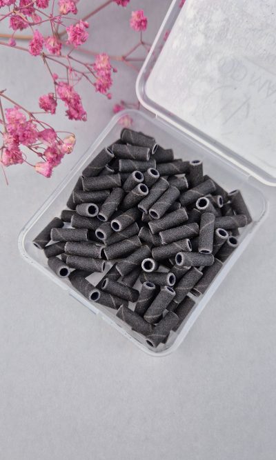 bandPRO MINI #240 czarne opaski ścierne do manicure na mini mandrel (100szt)