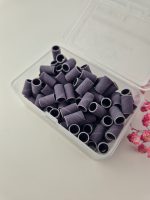 bandPRO #400 PURPLE - fioletowe nakładki / opaski ścierne do manicure na mandrel (100szt)