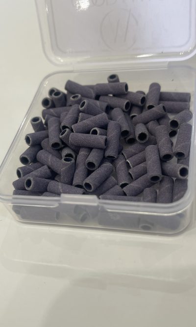 MINI bandPRO #400 PURPLE – fioletowe nakładki / opaski ścierne do manicure na mandrel (100szt)