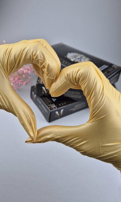 Rękawiczki nitrylowe S ZŁOTE BEAUTE LUXE