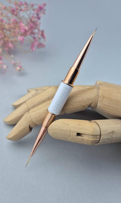 Pędzel cienki podwójny duoPRO #4 liner 7mm + 11mm